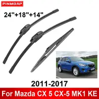 1/2/3/4/6 Uds limpiaparabrisas de coche para Mazda CX 5 CX-5 MK1 KE 2011-2017 limpiaparabrisas delanteros y traseros cepillos accesorios para automóviles 2013 2014 2015 2016
