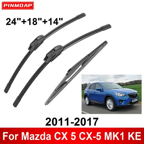 1/2/3/4/6 Uds limpiaparabrisas de coche para Mazda CX 5 CX-5 MK1 KE 2011-2017 limpiaparabrisas delanteros y traseros cepillos accesorios para automóviles 2013 2014 2015 2016