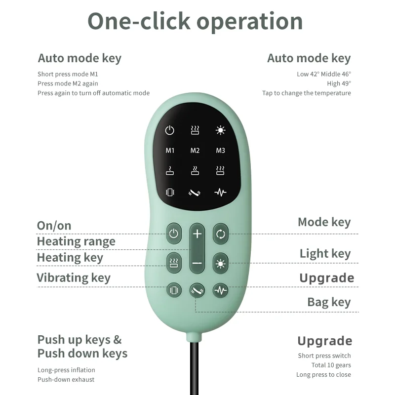 Alat Pijat Traksi Lumbar Elektrik dengan Fungsi Panas & Intensitas Dapat Disesuaikan, Perangkat Tandu Punggung Tiup Listrik