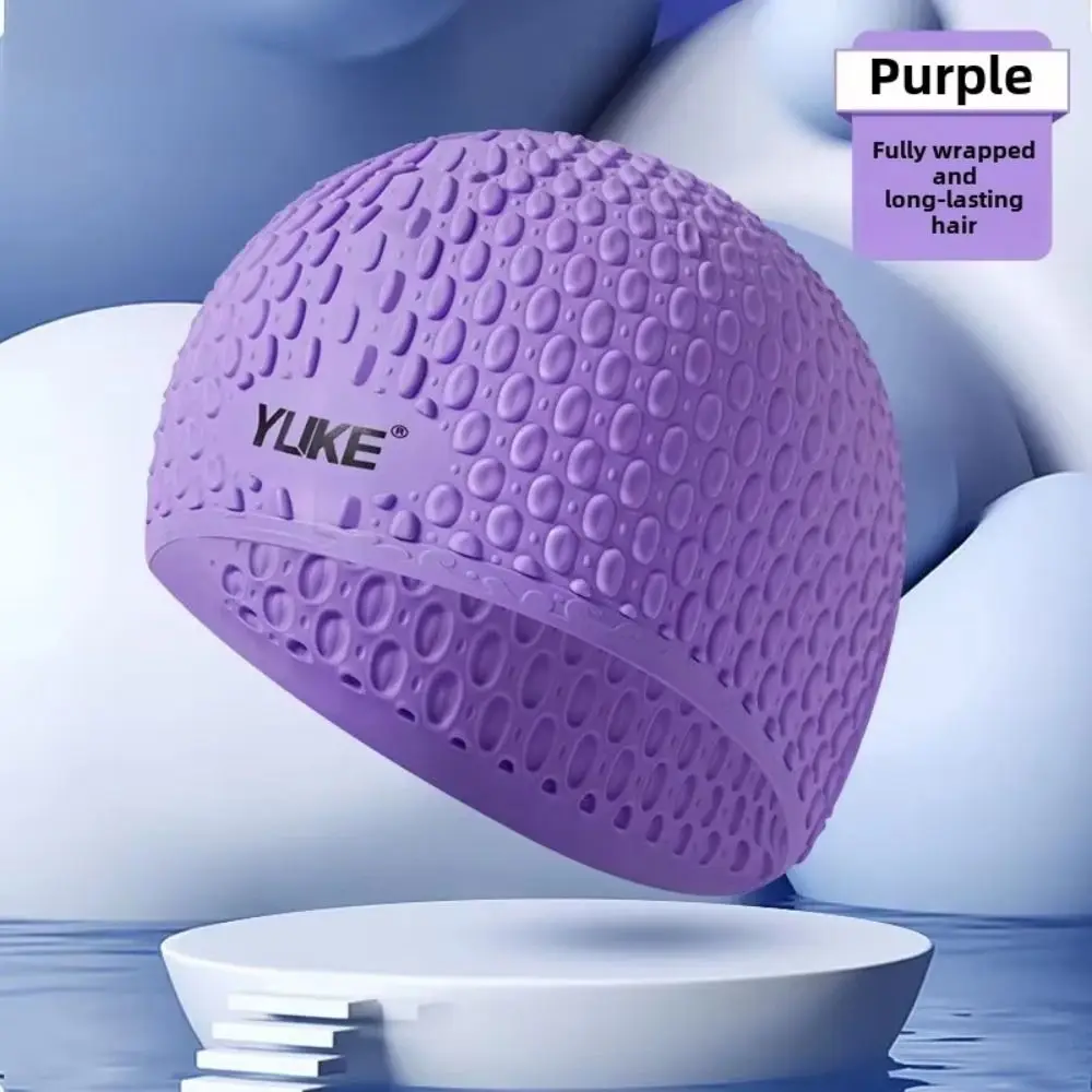 

Water Sports PU Silicone Swimming Cap Solid Color Quick-Drying Children's Swim Cap Breathable Flexible Swimming Hat Unisex