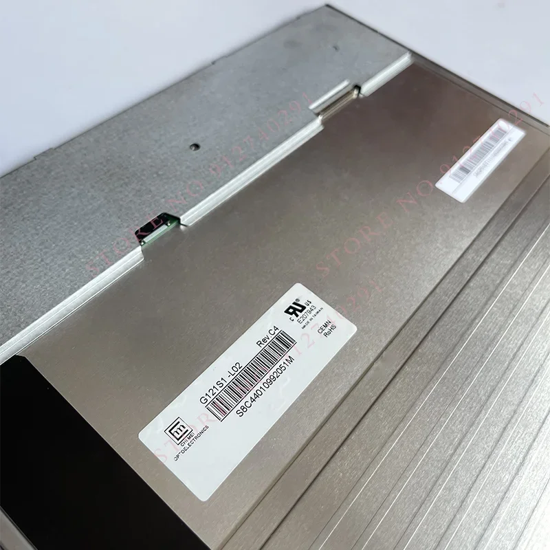 Original 12.1 Inch LCD Display Screen G121S1-L02 G121S1-L01 G121AGE-L03 G121X1-L04 G121X1-L01 G121X1-L03 G121SN01 V4 TM121SDS01
