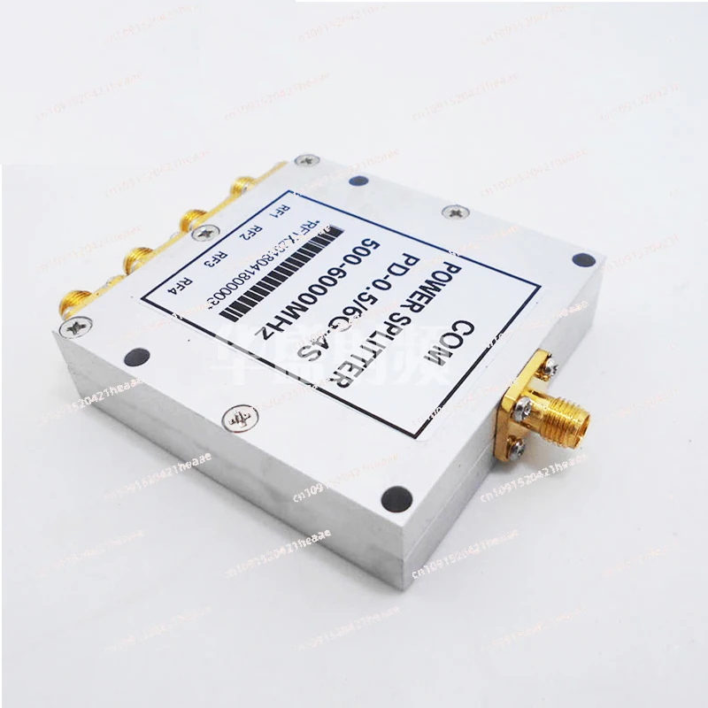 

Suitable for High frequency 0.5-6G microstrip four power sma four power divider 500M one minute wideband four