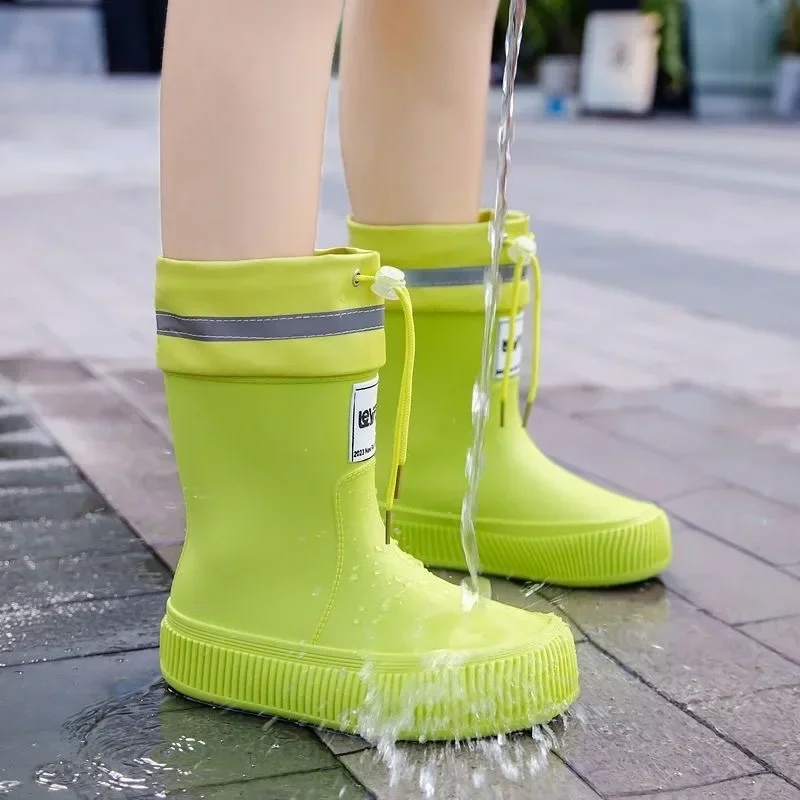 Rain Boots Parent-child Fashion Outdoor Non-slip Waterproof Rain Boots for Men and Women Special for School on Rainy Days2025