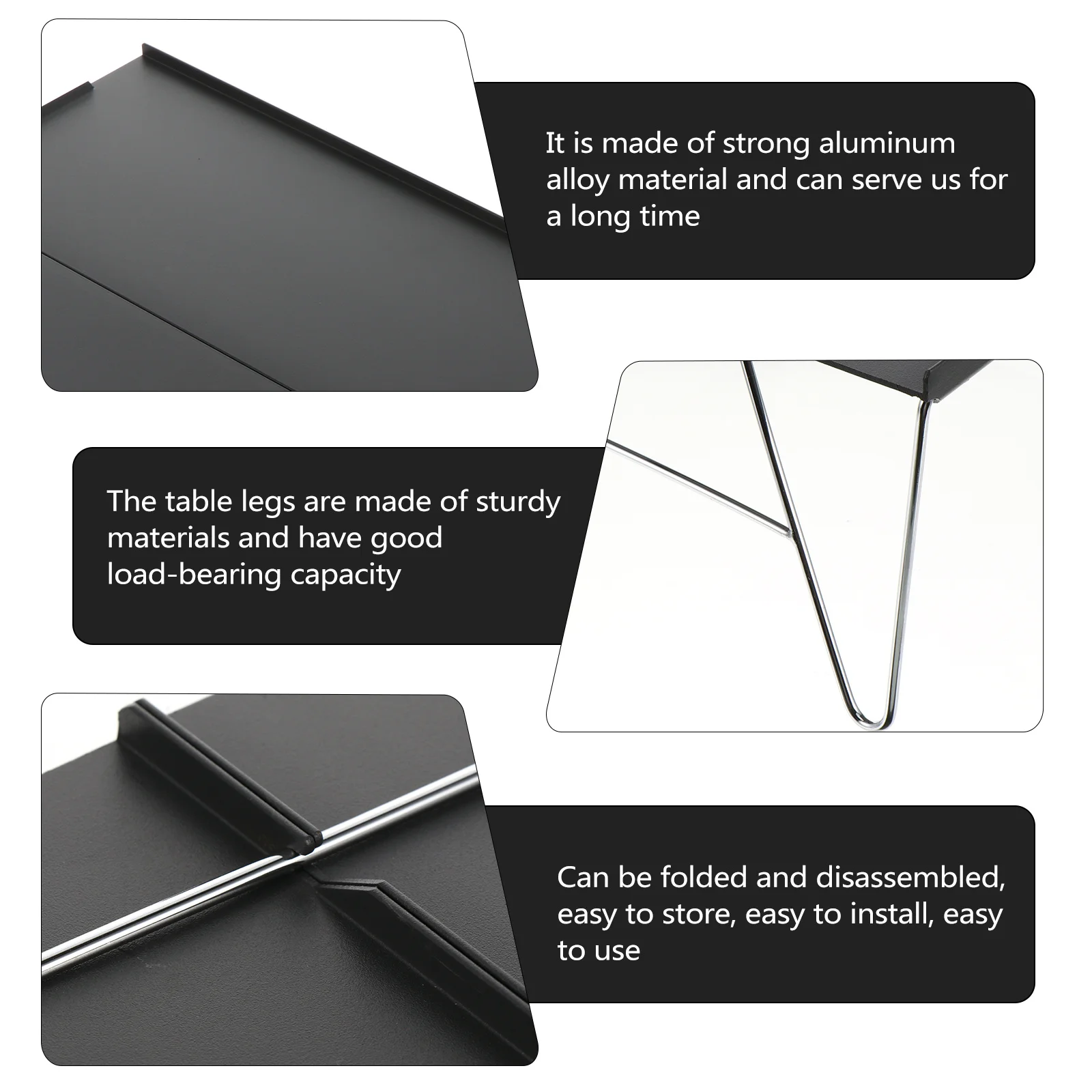 

Aluminum Alloy Camping Desk Portable Camping Desk For Outdoor Beach Table Picnic Beach Lightweight Travel Table