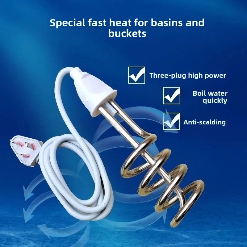 2500w-4000w aquecedor de imersão de aço inoxidável caldeira tankless haste de aquecimento de água casa aquecedor de água quente elétrico 220v