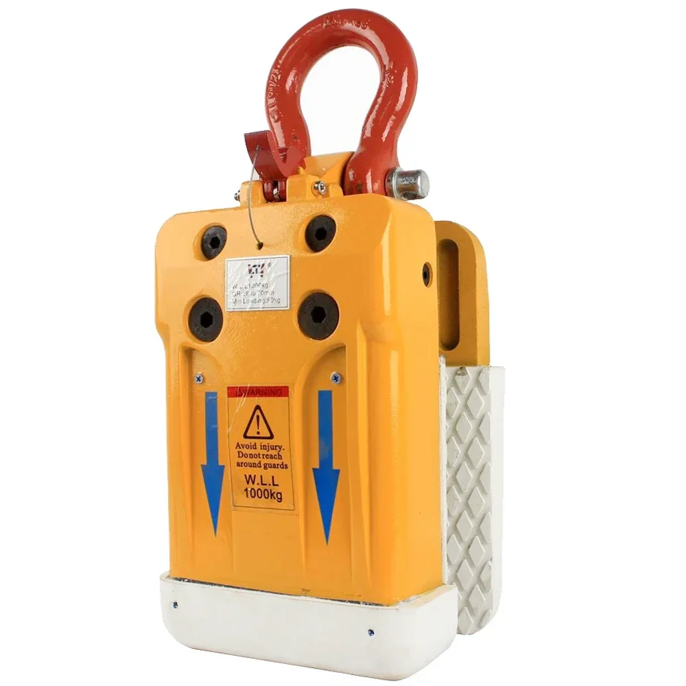 

1000kg Stone Slab Lifter with White/Black Rubber Lined Grip Range 15mm-60mm Granite Marble Stone Slate Clip Lifting Tools