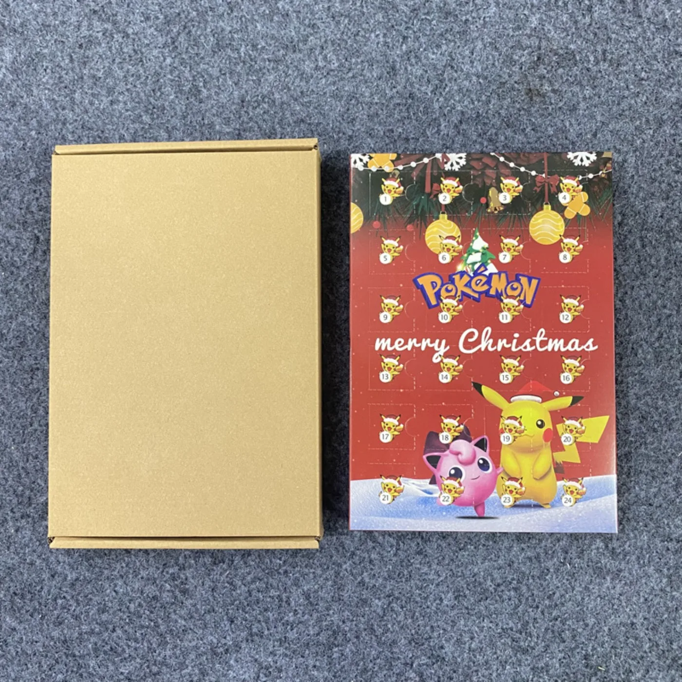 Pokemon Figure Advent Calendar Gift Box Mini Pikachu Character Doll Bulbasaur Friends Christmas Toy Gifts Action Figures Toys view 6