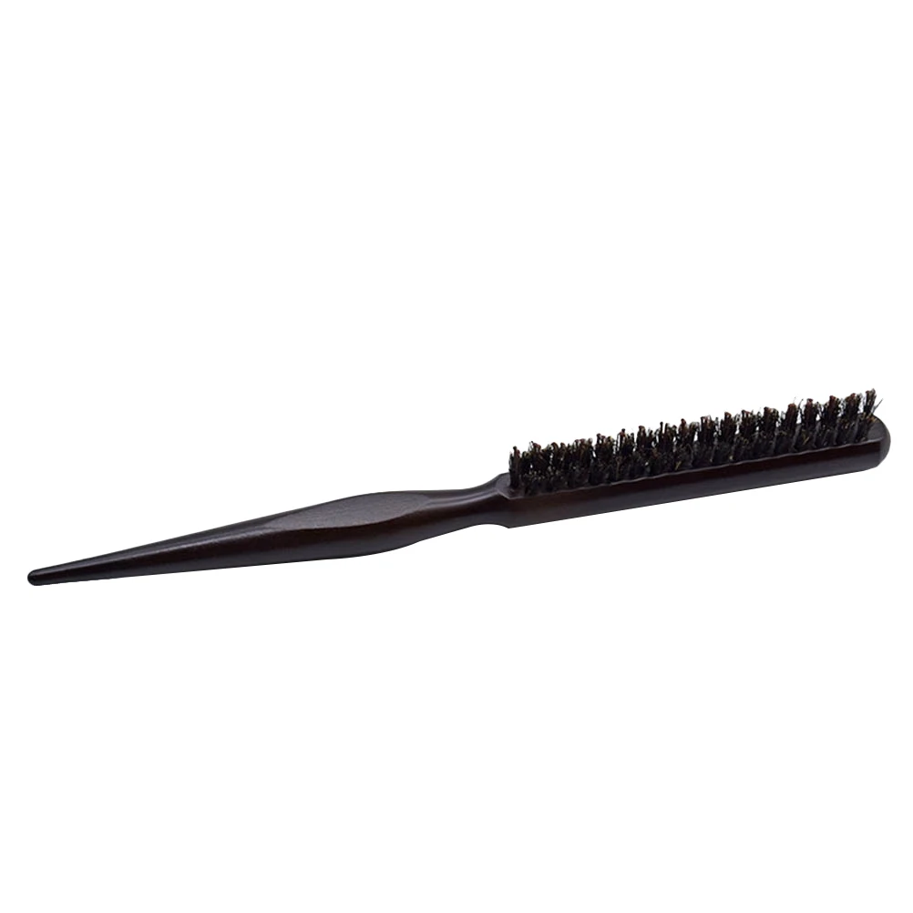 

Brush Quality Assurance Hair Comb Wood 3-row Easy to Use Salon Hairbrush Bristles Bamboo Comfortable