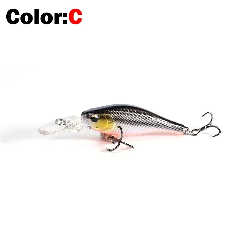 OUTKIT Neue 1Pcs Sinking Langsam Minnow Angeln Locken 5cm 3,9g Lebensechte Schaukel Kleine Fische Tieftauchen harte Köder Japan Winter Köder