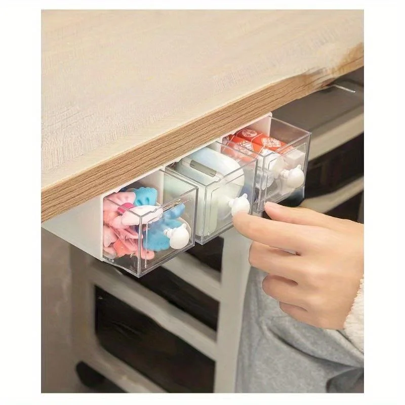 Bathroom Wall Mounted Cotton Swab Storage Box Dormitory Non Perforated Flip  Headband Hair Loop Mini Miscellaneous Box