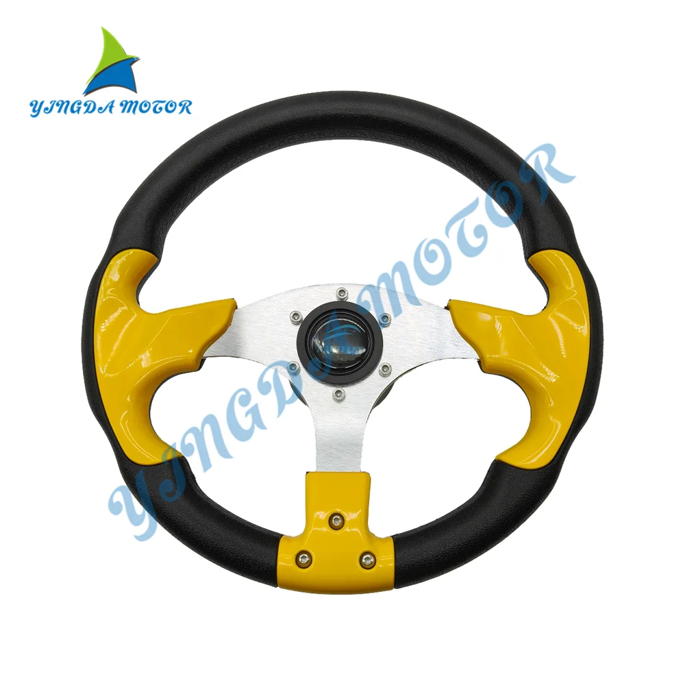 Boat Steering Wheel Sailboat Steamship Helm Non-Slip 3/4-inch Shaft Pontoon Replacement Part Upgrade