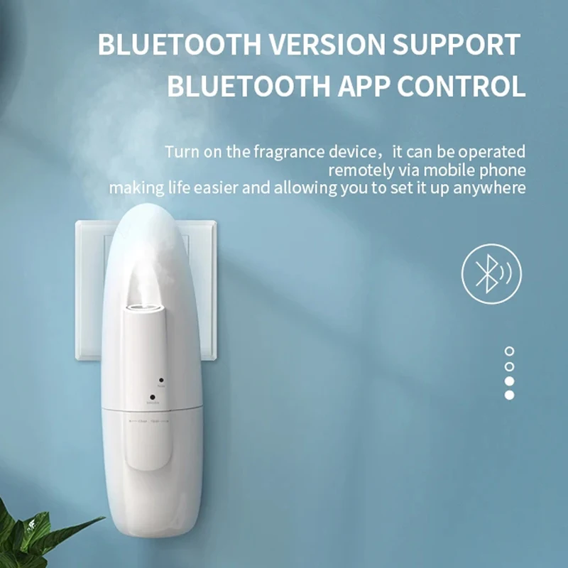 Inteligentny dyfuzor olejków eterycznych Aroma kontrola aplikacji Bluetooth wtyczka ścienna maszyna do aromaterapii odświeżacz powietrza do domowego biura