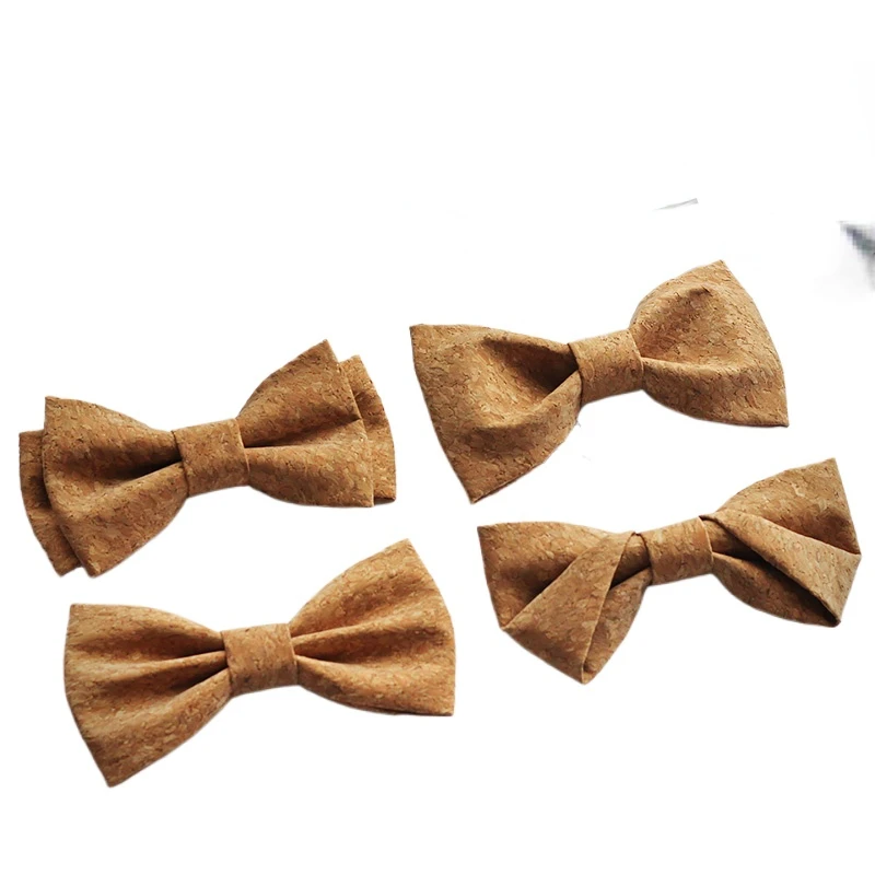 

Groom Wooden Collar Wedding Gift for Men's Personalized Fashion Party Banquet Korean Edition Double Layer Printed Bow Gift