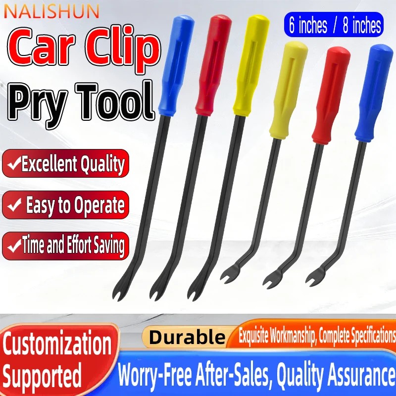 

Набор инструментов для снятия обшивки автомобильных дверей 6/8 дюймов, для демонтажа пластиковых креплений и клипс, для снятия внутренней отделки автомобиля
