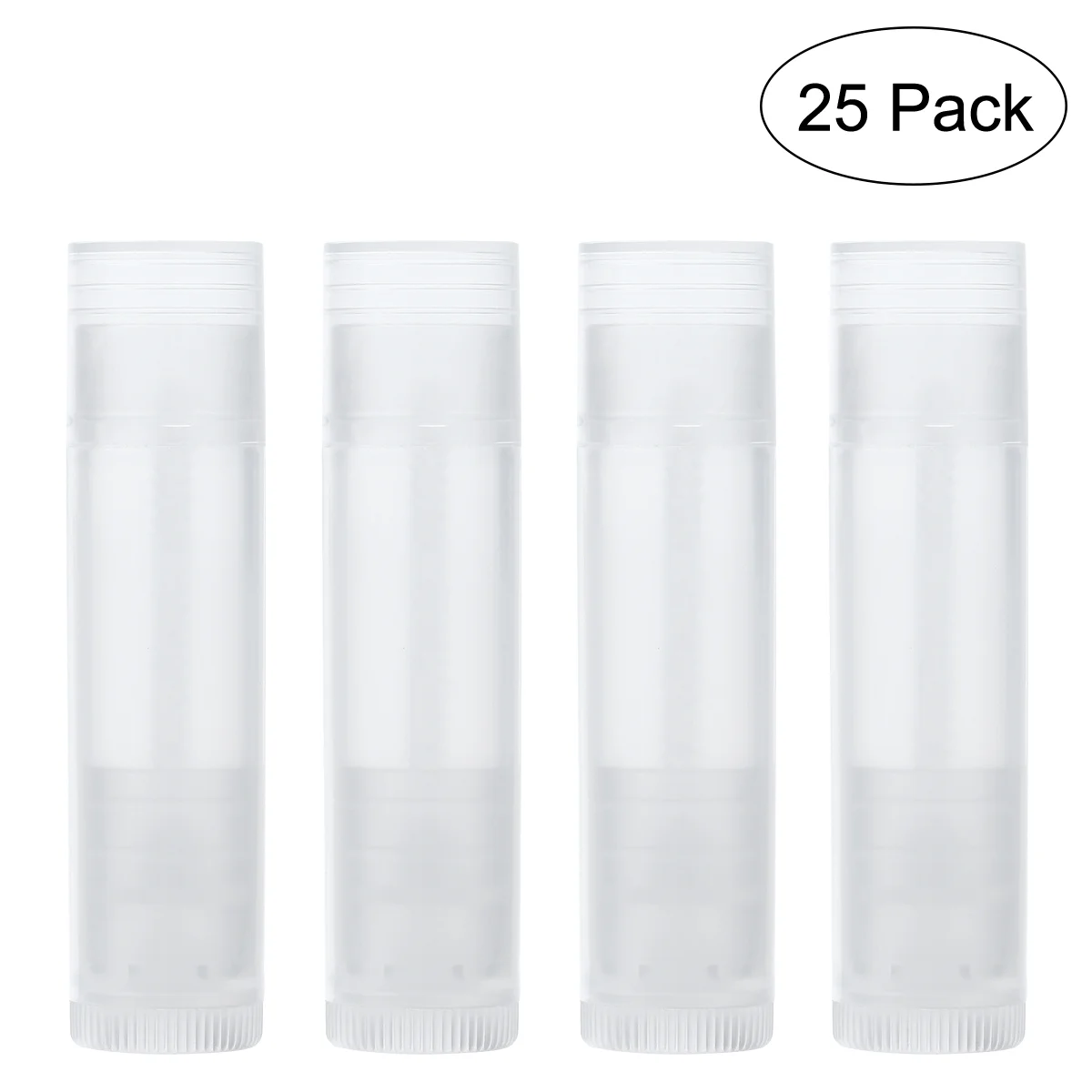 

ROSENICE 25pcs New Tubes with Caps Lip Container Tubes tube with caps Lipstick Tube