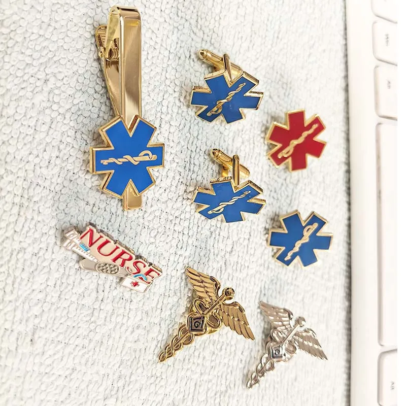 Broche Maçônico de Lapela para Enfermeiros e Médicos, Distintivo Maçom com Símbolo Asas e Cobra