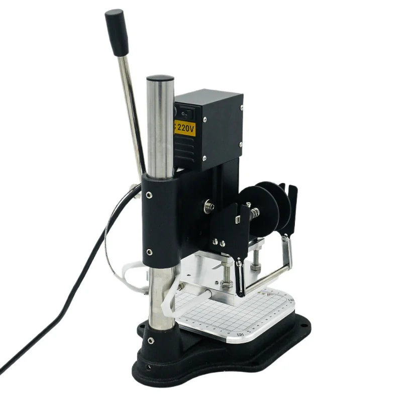 Bronzing machine manual pressing, leather paper branding machine