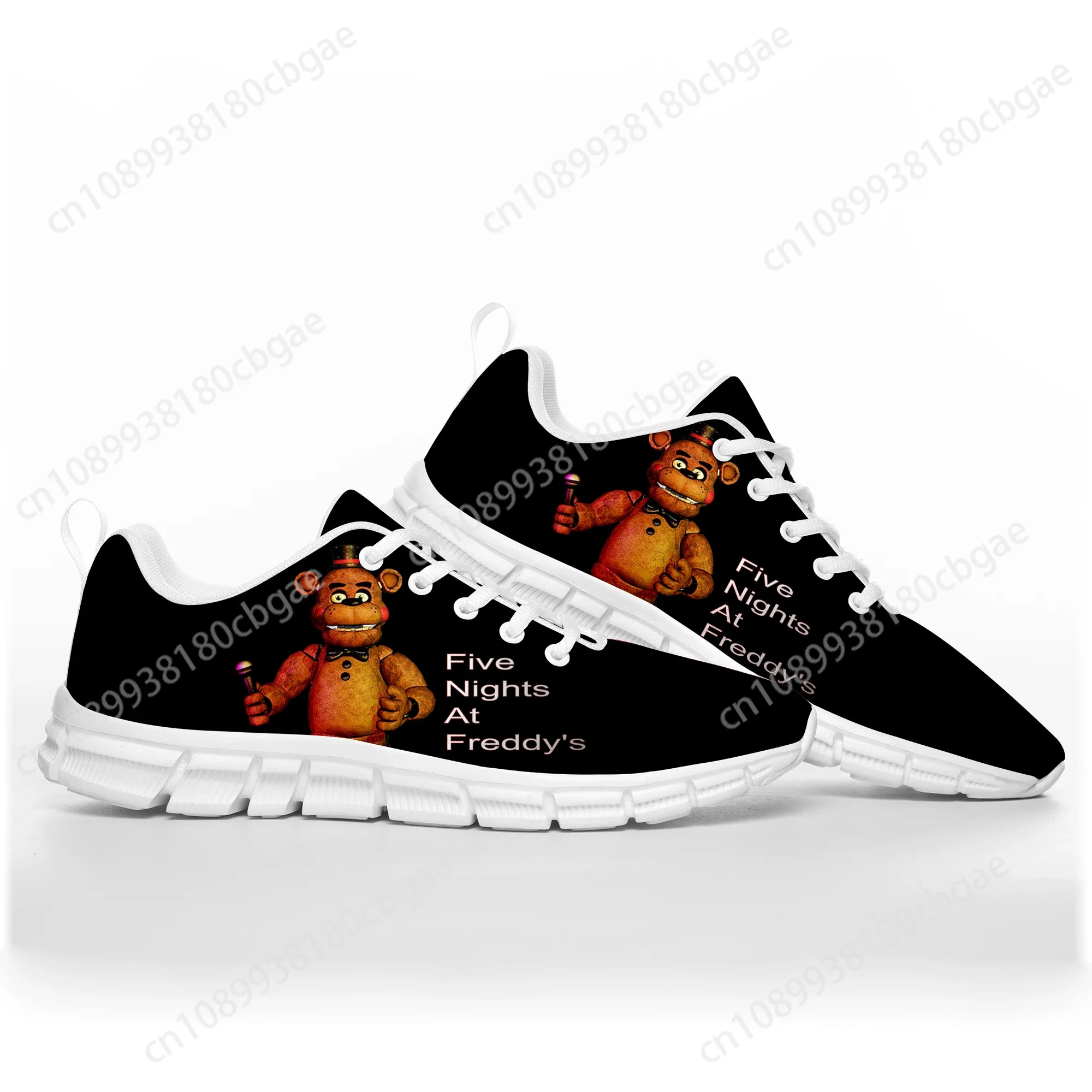 

Fnaf F-Freddy Anime At Game N-Nights Cartoon F-Five Sports Shoes Mens Womens Teenager Kids Children Sneakers Custom Couple Shoe