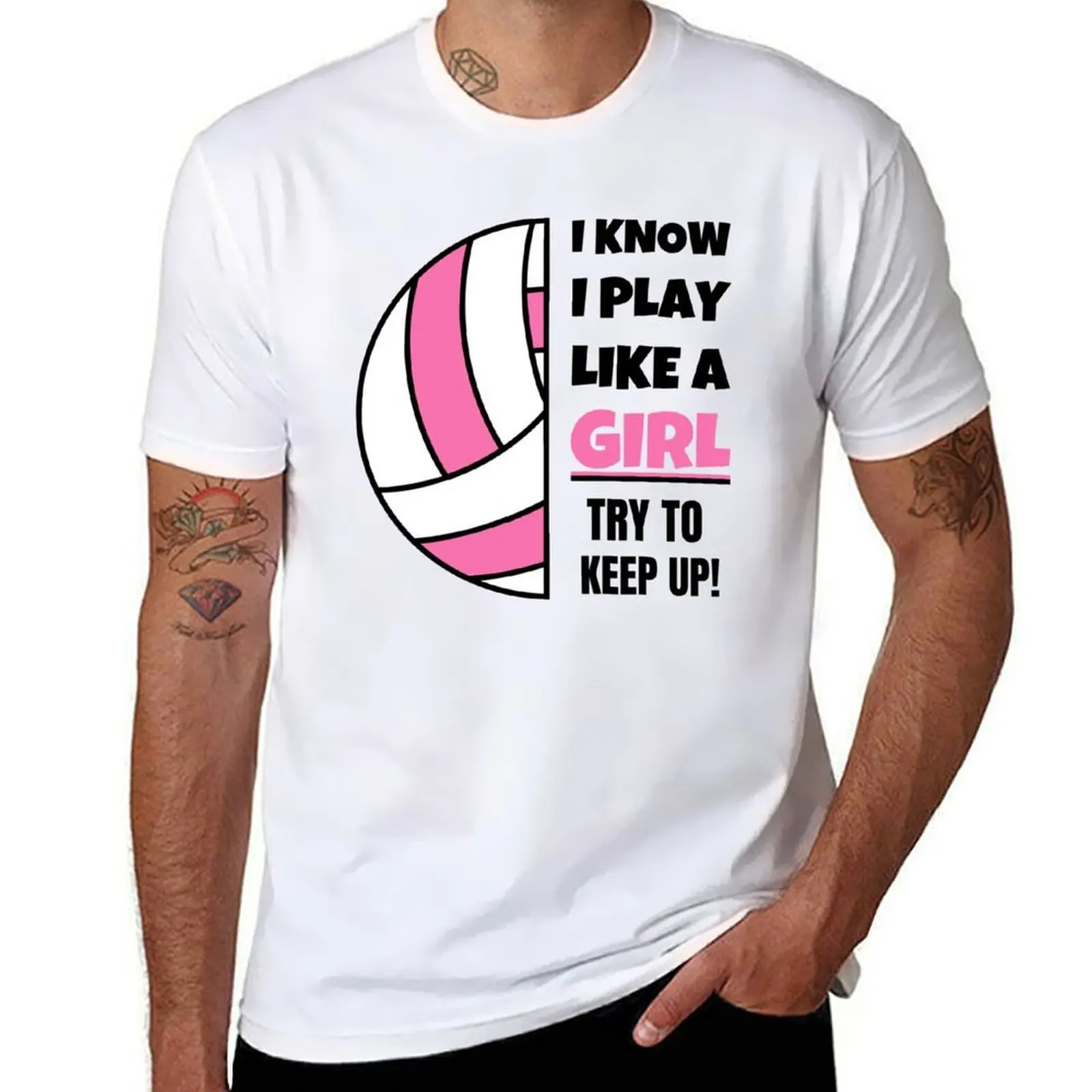 

I Know I Play Like A Girl Try To Keep Up T-Shirt t shirts for man graphic funny essential t shirt T-Shirt