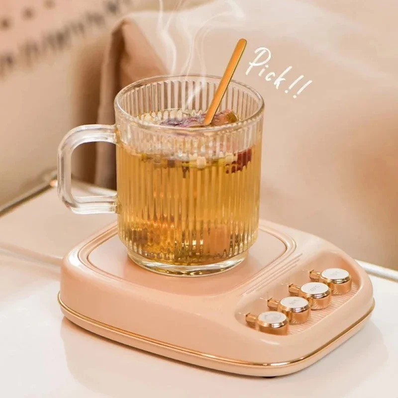 

Electric Coffee Mug Warmer Cup Heating Pad Milk Tea Warming Coaster 3 Speed Constant Temperature Home Office Thermostatic Mat