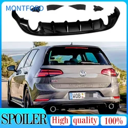 Diffuser for Volkswagen GOLF 7 / 7.5 VII MK7 / 7.5 GTI R Series hatchback pre-replacement rear bumper diffuser