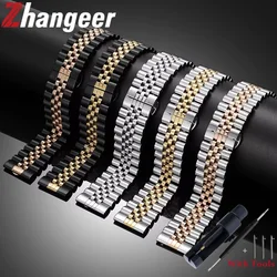 20mm 22mm Quick Release 304L Stainless Steel Watch Strap for Universal Waterproof Metal Watch Band Replacement Bracelet