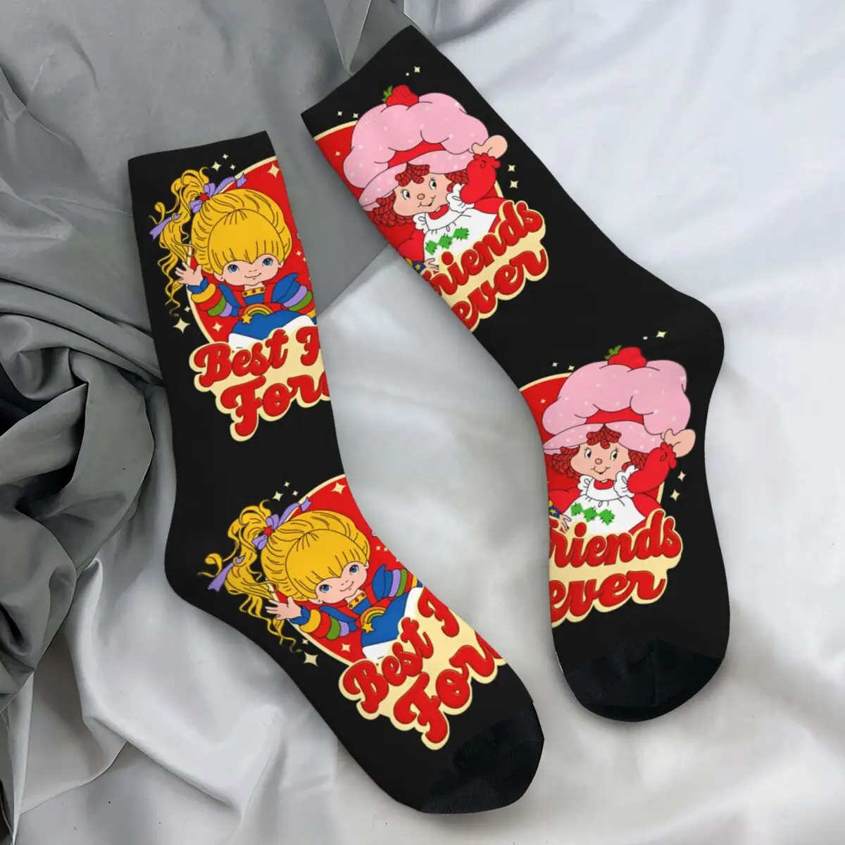 Rainbow Brite Stockings Couple Socks Breathable Korean Socks Autumn Climbing Anti-Slip Custom Socks Gift