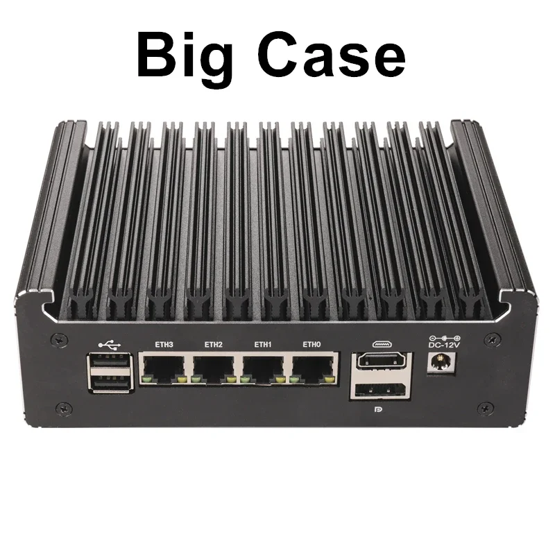 Mini PC senza ventola Intel N150 (4x 2,5G LAN i226-V) - Router firewall a bassa potenza Supporto mini server silenzioso pfSense/Proxmox/ESXi