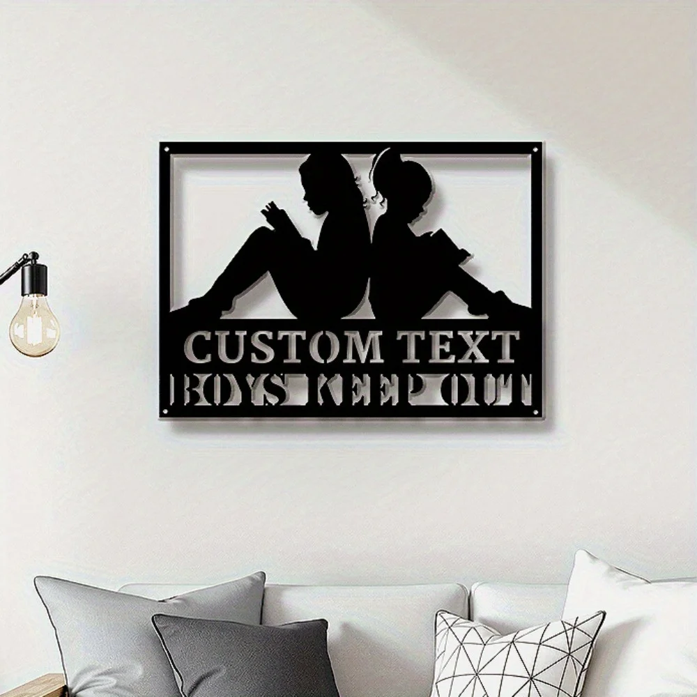 

One of A Kind Handcrafted Personalized Metal Restricted Access Sign with Timeless Aesthetic for Enhancing Homes and Offices