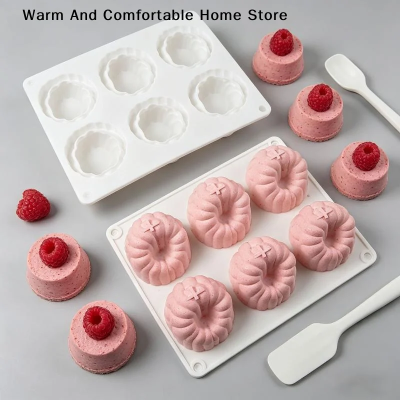【W】1Pcs Raspberry Fruit Series Cake Silicone Mold Mango Baking Mousse Mould Strawberry French Dessert Mousse Mold