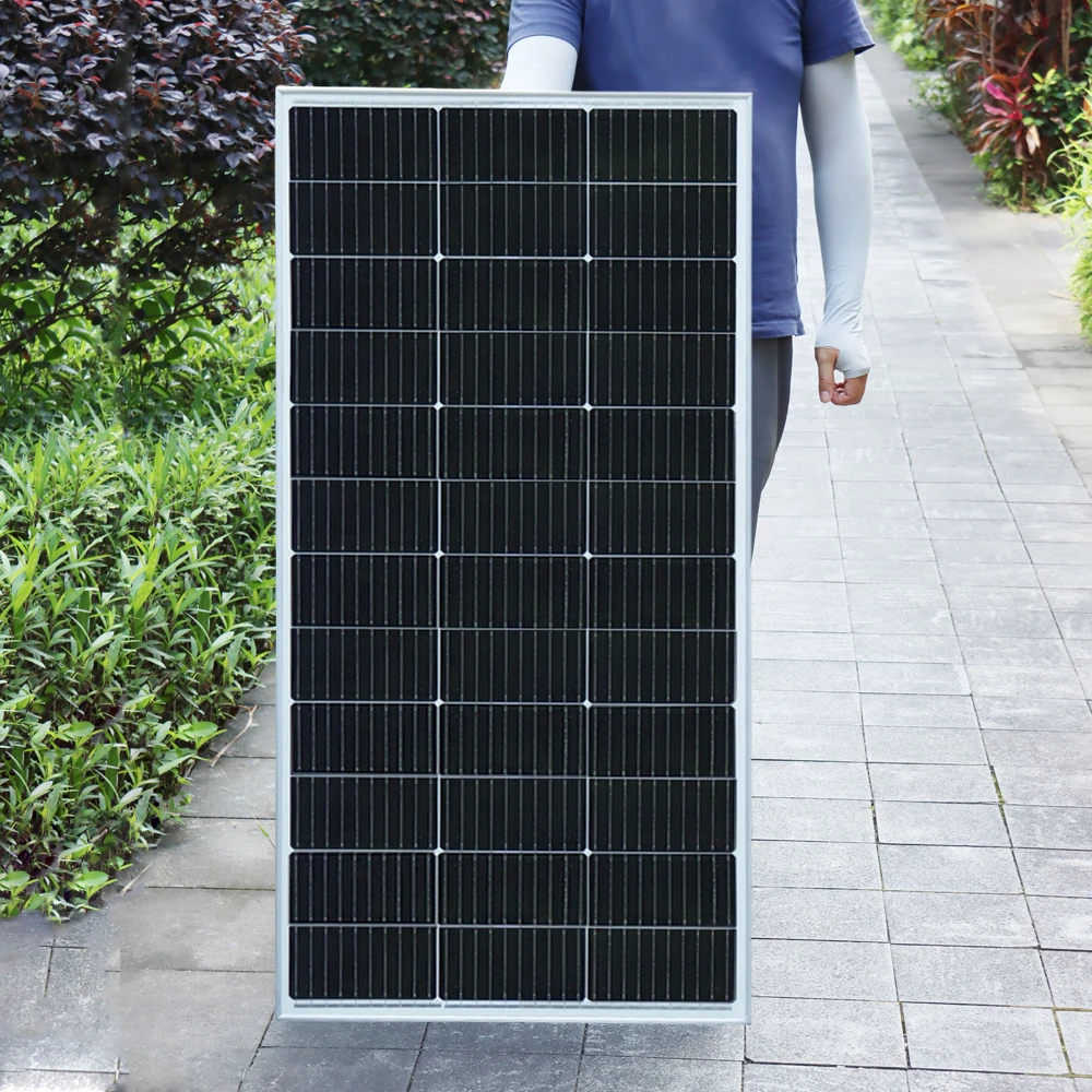 zonnepaneel 12v aluminium frame lichtgewicht fotovoltaïsche paneel 320w 300w 160w 150w 12v 24v acculader kit voor thuis camper RV boot balkon reizen EU magazijn DHL verzending