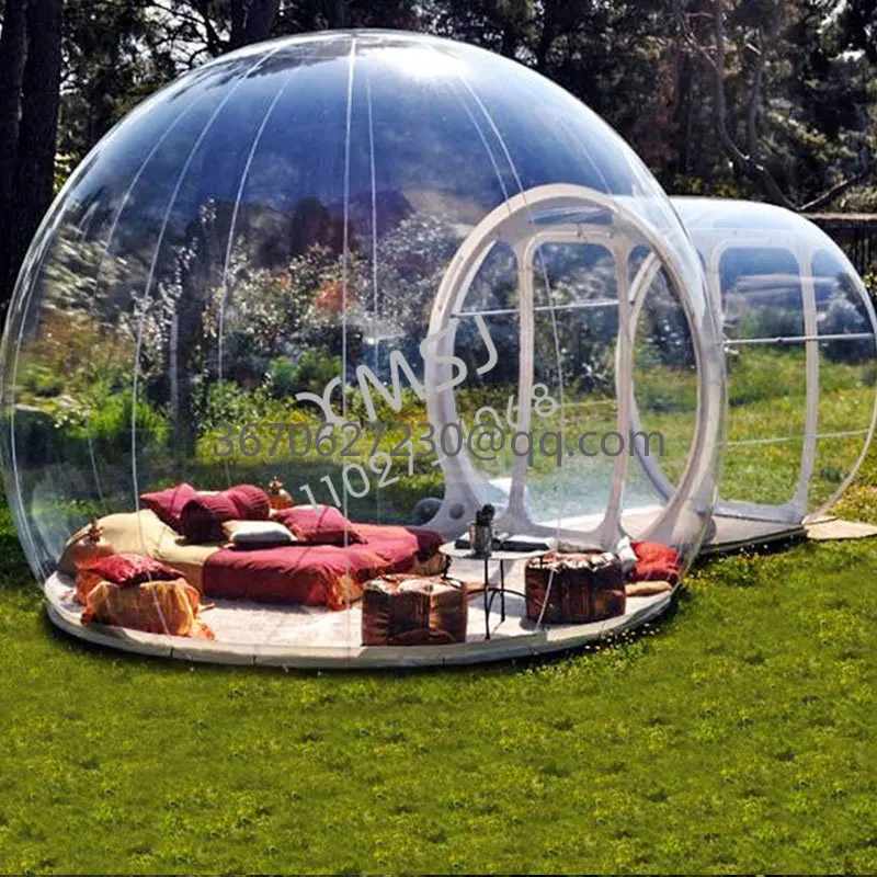 

Outdoor Camping Inflatable Bubble Tent Large DIY Home House Backyard Camping Rain And Windproof Cabin Bubble Transparent Tent