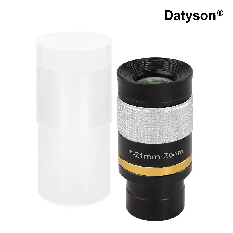 

Окуляр Datyson Zoom, 7–21 мм, 1,25 дюйма, зум-окуляр для телескопа, подходит для астрономических телескопов для наблюдения за планетами и туманностями
