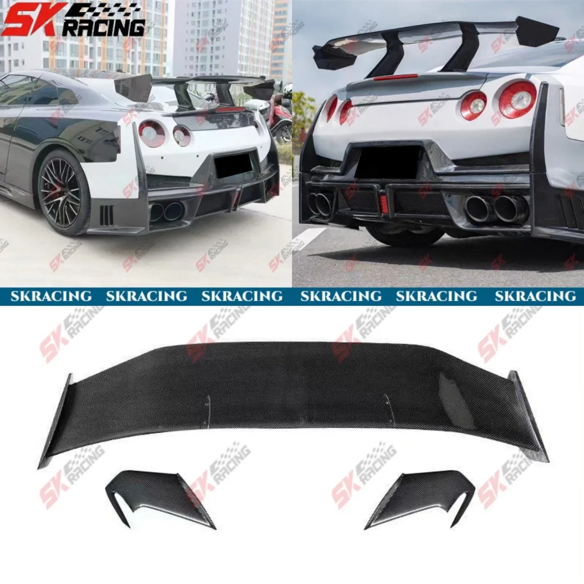 

Задний спойлер/антикрыло из кованого металла/карбона/стеклопластика для Nissan GT-R R35 2009-2024