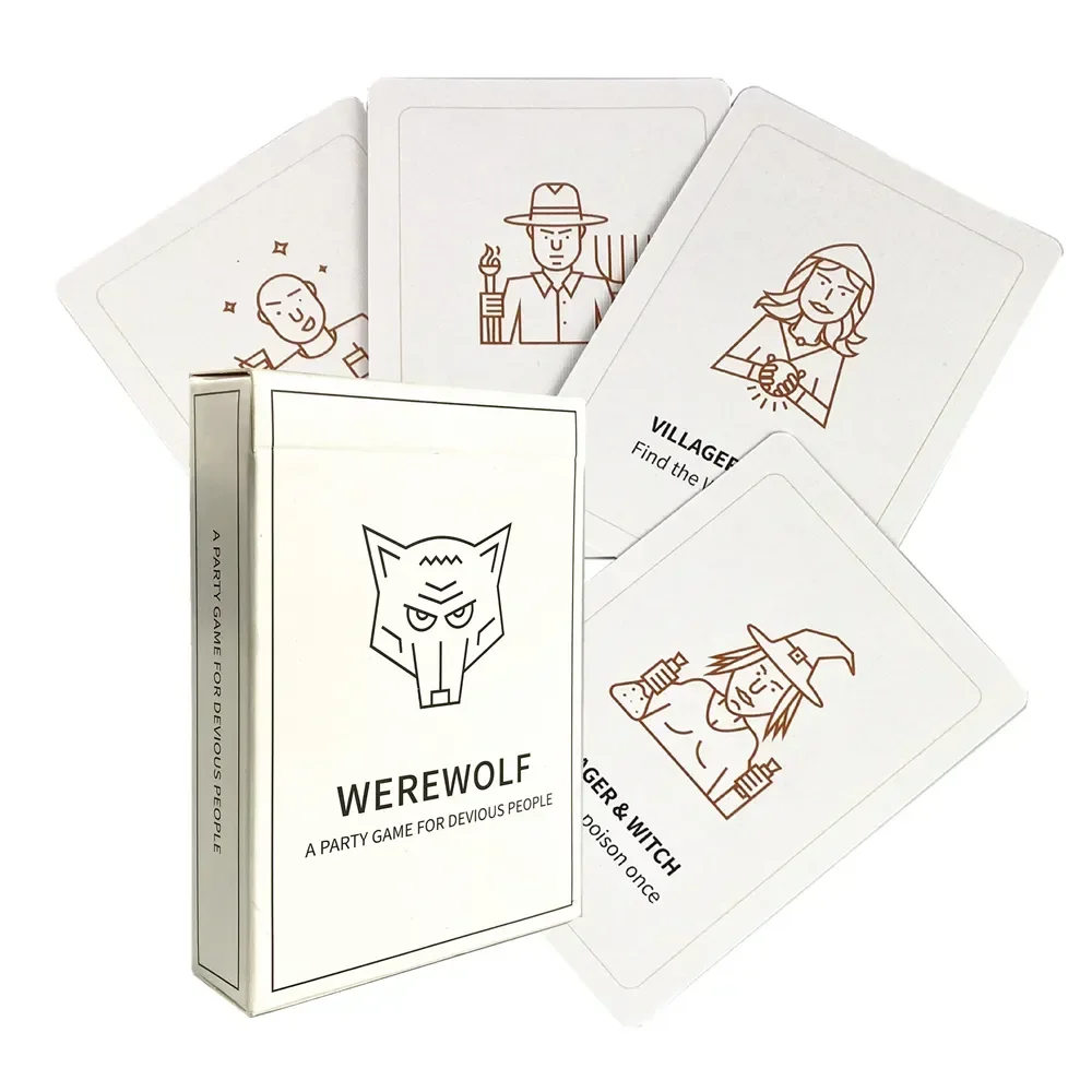 White Werewolf Devious People Cards Couples Drinking Game Love Edition Excited Board Deck For Party Playing Board games