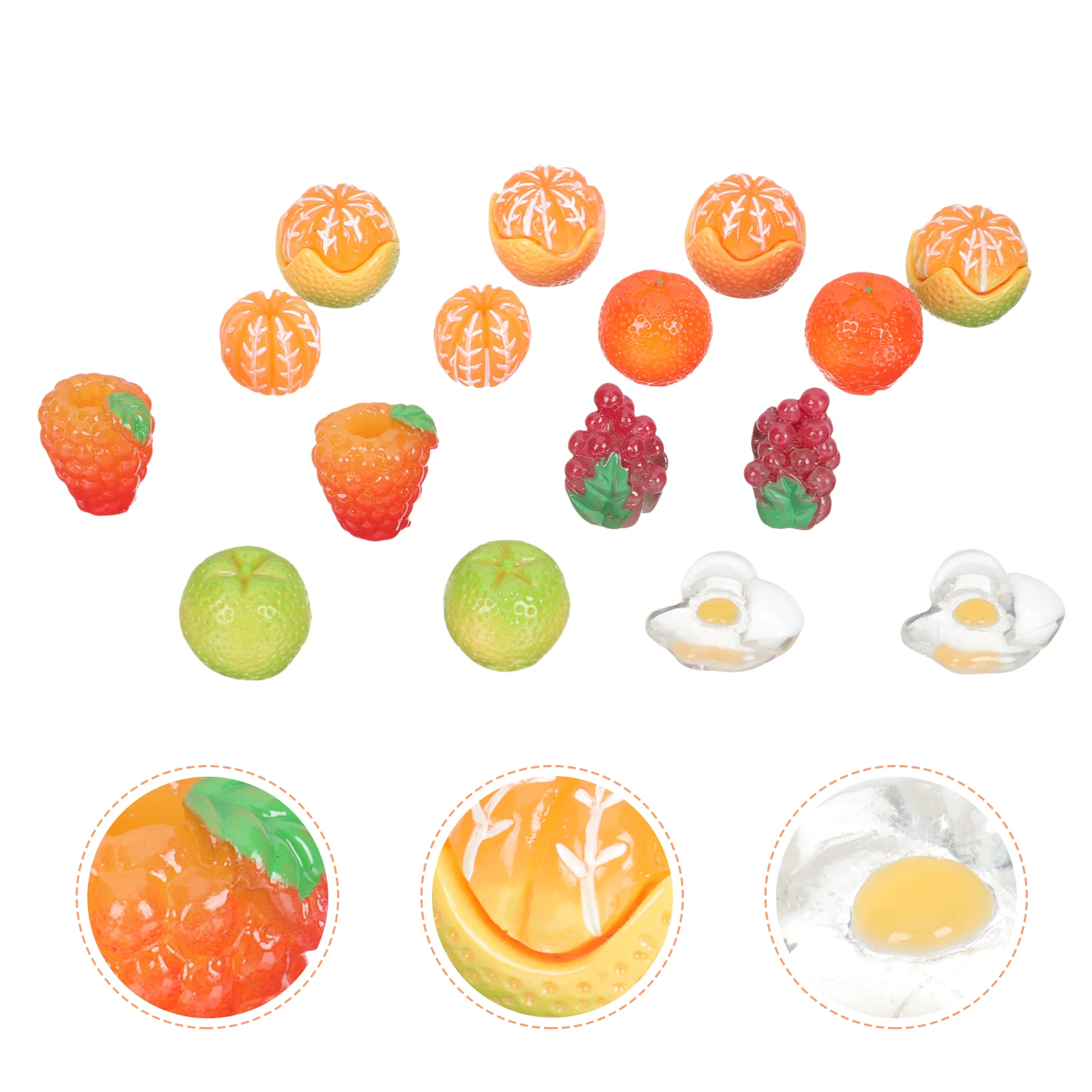 

16pcs Resin Fruit s Realistic DecorationsFruit naments Micro L Centerpiece Table Props Photography Teaching Aid Game