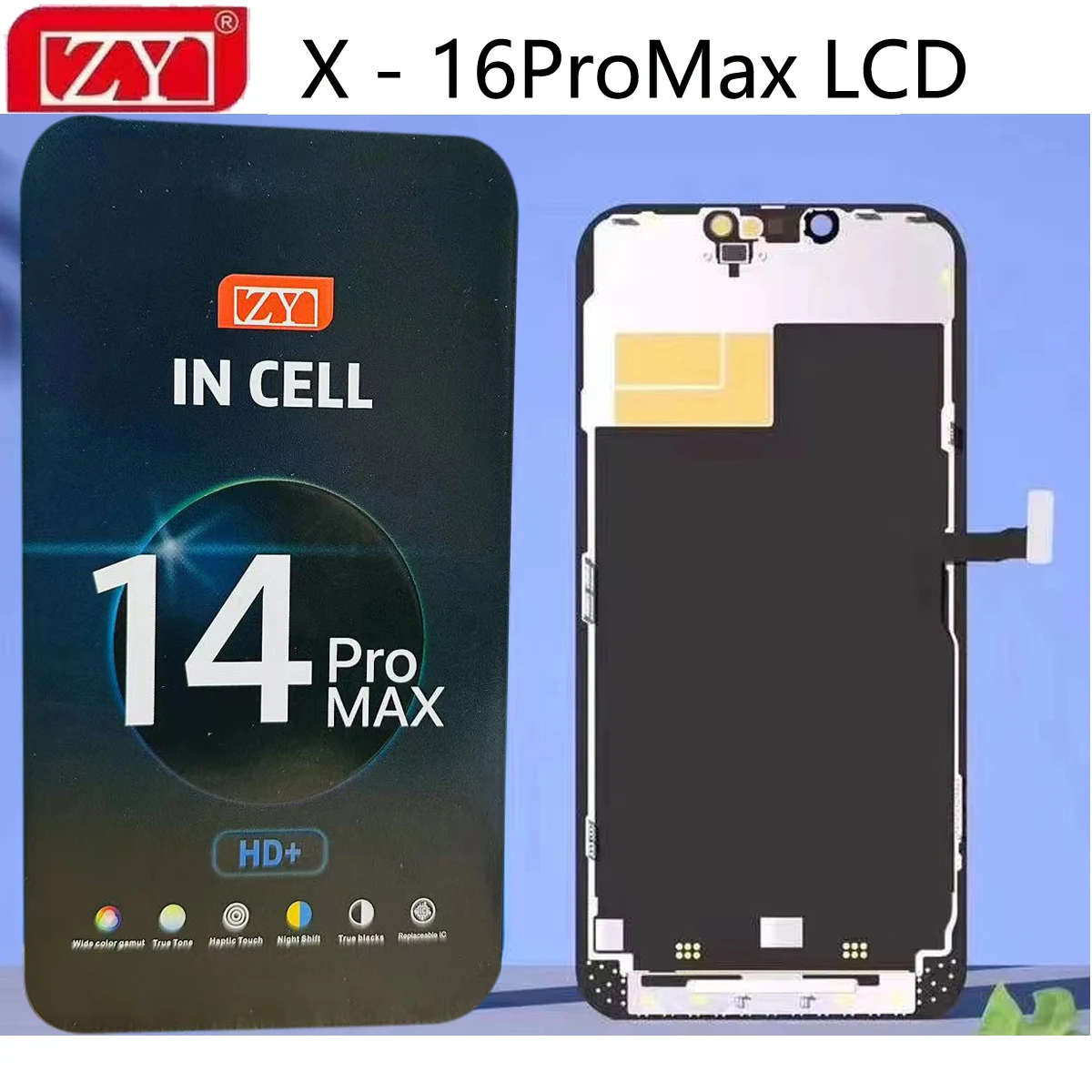 ZY Display Pantalla Assembly For iphone X XS 11Pro 15 16 13 12Pro