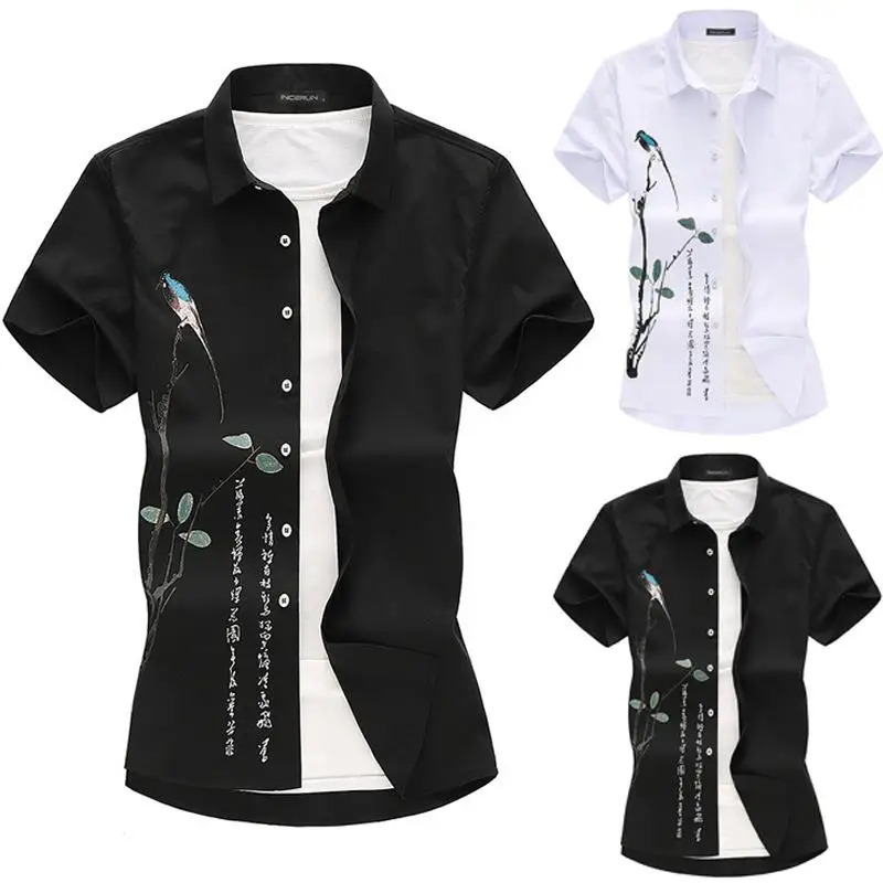 Męska koszulka z nadrukiem, poliester, casualowa, dla mężczyzn w średnim i starszym wieku, odzież w dużych rozmiarach, funkcja odprowadzania wilgoci.