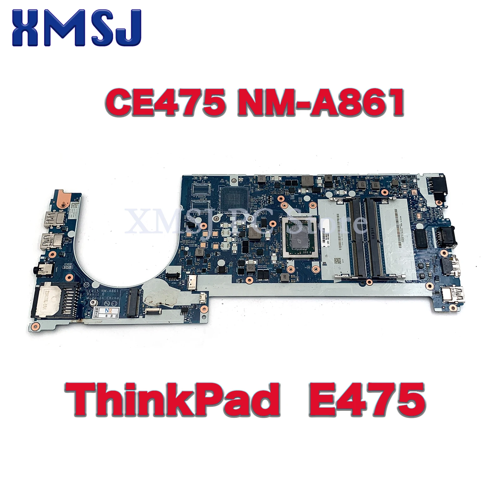 

CE475 NM-A861 For Lenovo ThinkPad E475 notebook motherboard CPU A6-9500B A10-9600P R5 M430 2G 100% test work