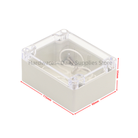 1pc 115x90x55mm Waterproof Plastic Enclosure Case  Clear Cover DIY Electronic Project Box 115mmx90mmx55mm