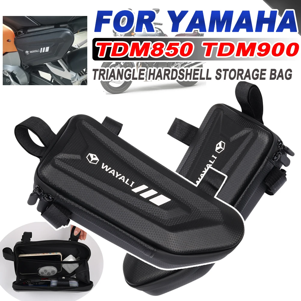 

For YAMAHA TDM850 TDM900 TDM 850 TDM 900 Motorcycle Accessories Waterproof Side Bags Case Hard Shell Triangle Tool Storage Bag