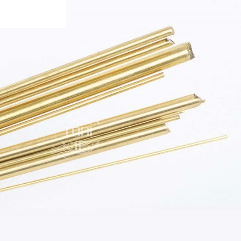 H62 Brass Rod Thin Copper Rod Solid Round Copper Modelmaking Brass Length 200/500 mm Dia 0.8/1/1.2/1.3/1.4/1.5 mm to 80 mm