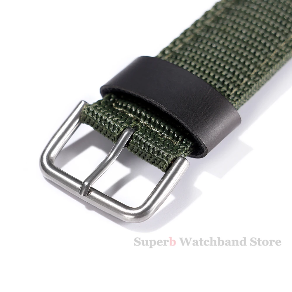 18 مللي متر حزام ساعة من النايلون ل كاسيو AE-1200 1300 AE-1000W F91W F84 AEQ-110W SGW-300H قماش الرياضة حزام ساعة رجالي اكسسوارات