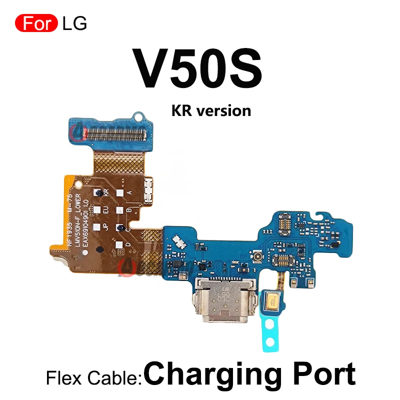 USB Charging Dock Charger Port With Microphone Replacement Parts For LG V50S EU/KR/JP Version