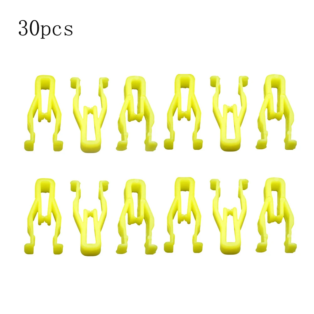 30x Plastic Nylon Panel  Switch Bezel Clips  For Toyota For 4 Runner  For 90467-10203 Car  Navigation Fixing  Clip Car Product