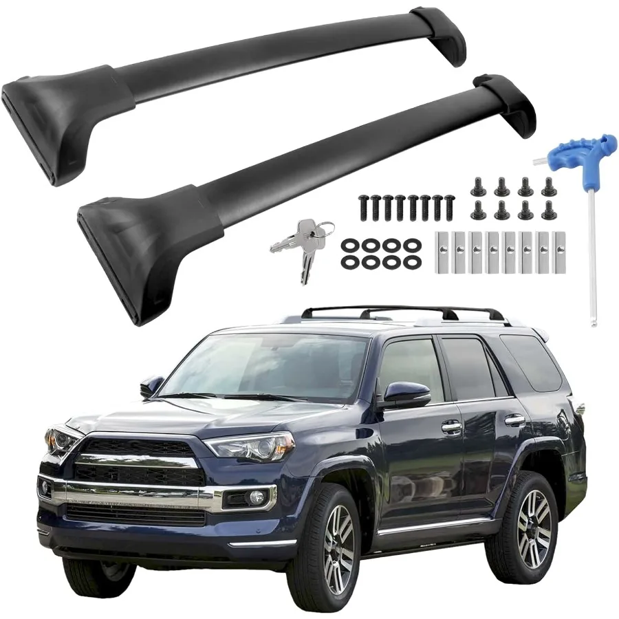 

Roof Rack Cross Bars Compatible with 4Runner 20102024 Fit for Side Roof Rails Black Matte Aluminum AntiCorrosion Crossbars wit
