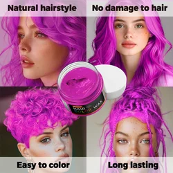 GOIPLE Fashion Colored Hair Clay Beard and Eyebrows Hair Coloring Wax for Men and Women Temporary Hair Dyeing Disposable Product
