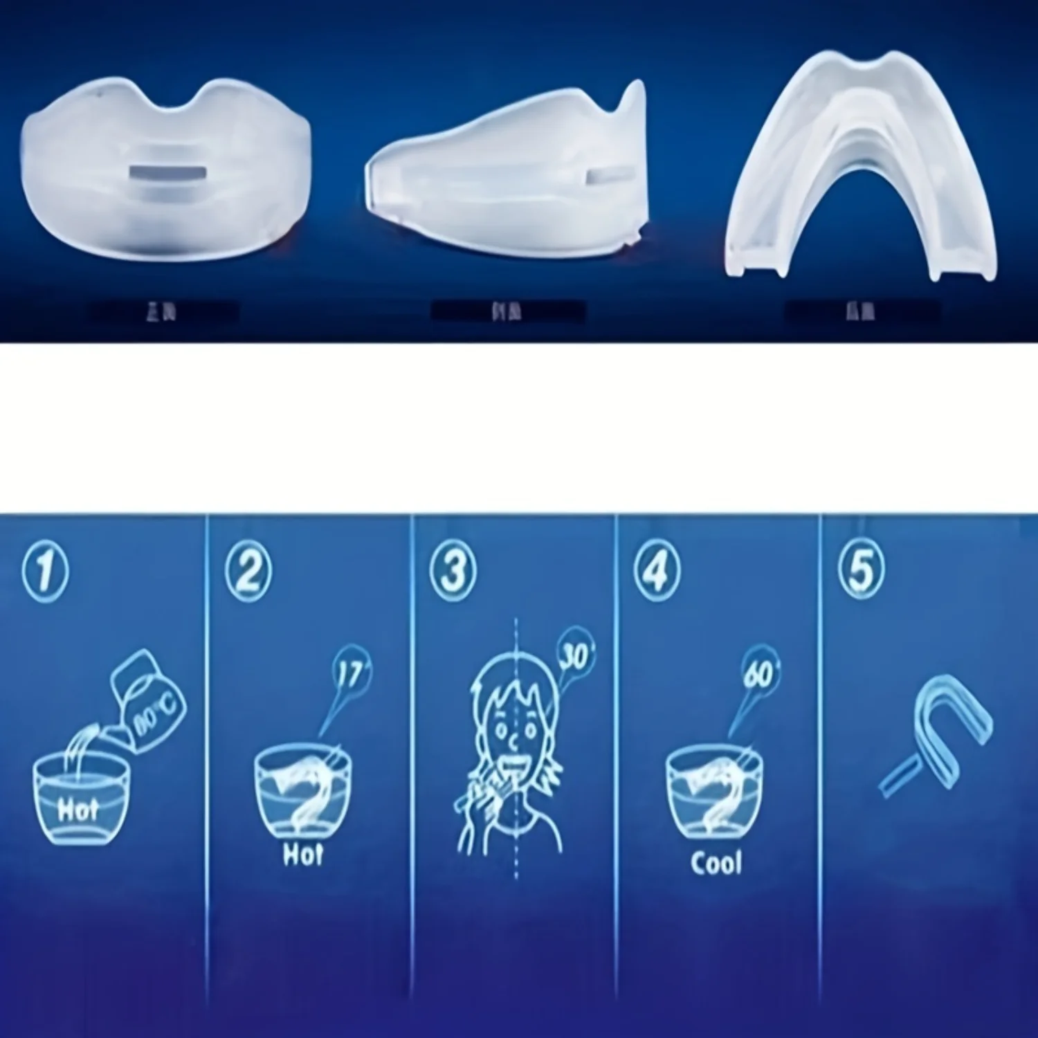 1pc Unisex Anti-Snoring Device, Hot Melt Tooth Cover, Prevent Grinding Teeth To Promote Sleep, Prevent Snoring Artifact
