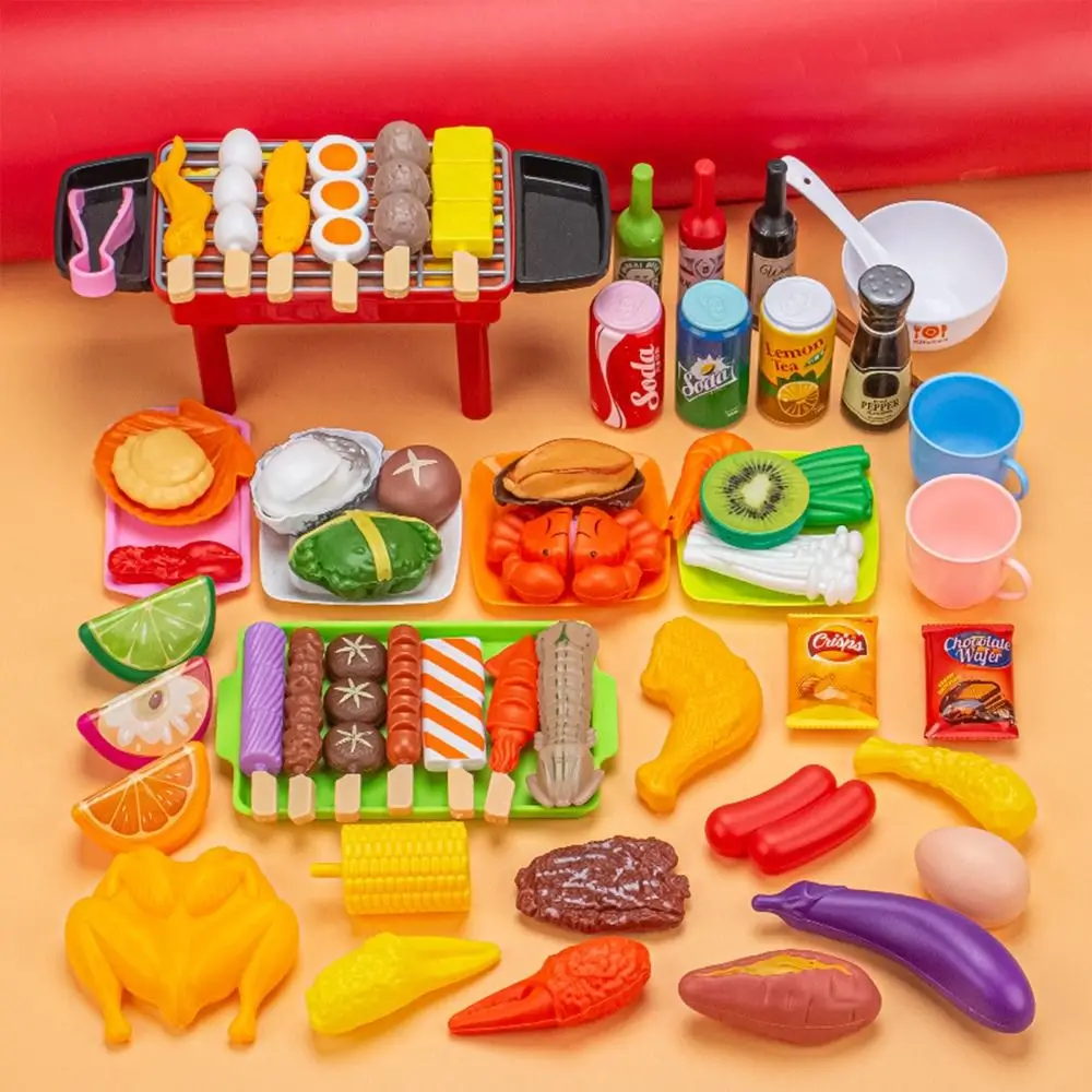 Multi-set Mini Kitchen Pretend Play Toys Multicolor Educational Cooking Toy Parents-Child Interactive Early Education