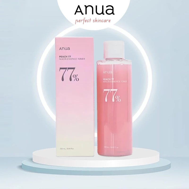 Anua Korean Skin Care Product Peach 77 Niacina Essence Toner 250ml / Brightening Toner for Face, Niacinamide, Panthenol,Original